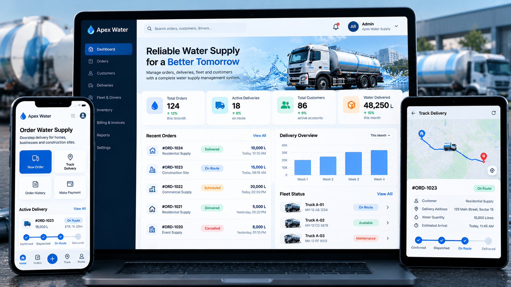 Water Supply & Logistics Portal